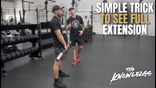 Simple Trick for CrossFit Coaches to See Full Extension [upl. by Lenes968]