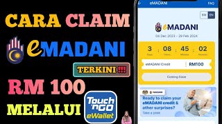 Cara Claim eMADANI RM100 Touch n Go [upl. by Enirhtac]