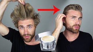 Haarstyling TUTORIAL für Männer mit LUXUSHAARWACHS quotFriedrichquot 💯 [upl. by Sidnac]