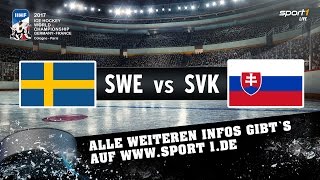 Schweden  Slowakei 42  Highlights  EISHOCKEY WM 2017 [upl. by Randene]