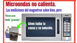 Cómo reparar microondas que no calienta El magnetron da bien las mediciones pero está averiado [upl. by Colbye]