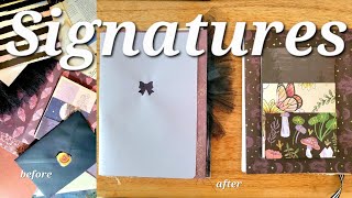 How I Make Signatures for Journals Witchy Journals Part 11 [upl. by Rabma206]