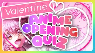 ✨GUESS 100 ANIME OPENINGS💝100 ROMANCE ANIME SONGS 🍫 [upl. by Tengdin434]