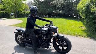 Indian Scout Bobber sounds amazing  Release the monster [upl. by Nnoryt]