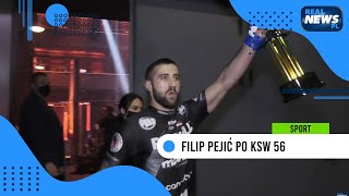 Filip Pejić w EKSPERSOWYM tempie nokautuje Rajewskiego na KSW 56 [upl. by Harned]