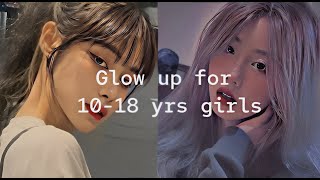 How to glow up for 1018 years girls  🌸 glow up tips [upl. by Bushey]