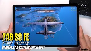 Samsung Galaxy Tab S9 FE PUBG Gaming test  Exynos 1380 90Hz Display [upl. by Hilleary]