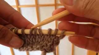 How To Decrease Knitting  Central Double Decrease DBL DEC [upl. by Ilrahs]