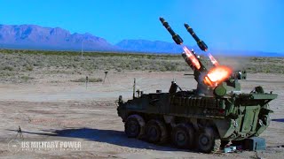 Stryker A1 IMSHORAD in Action  US Army New Air Defense Vehicle [upl. by Dora]