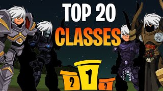 AQW Top 20 Classes 2022  Best  Favourite Classes Player Voted [upl. by Eeral]