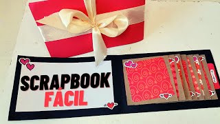 Tarjeta de fotos FACIL  Scrapbook card [upl. by Adnwahs]