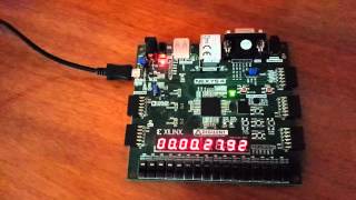 Cronometro en VHDL usando placa NEXYS 4 [upl. by Koslo]