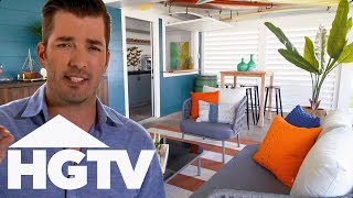 The Property Brothers Create STUNNING IndoorOutdoor Lounges  Brother vs Brother [upl. by Winshell]