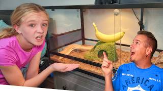 Pranking My Daughter With a Pet Banana for Her Birthday [upl. by Rumery]