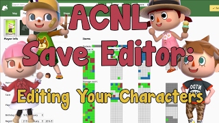 ACNL Save Editor How to Edit Your Characters Name Appearance and House [upl. by Arnulfo]