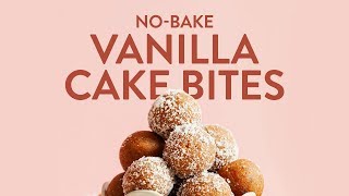 NoBake Vanilla Cake Bites  Minimalist Baker Recipes [upl. by Yliram]