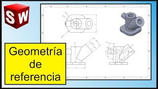 Geometría de referencia Curso básico de Solidworks 9  Diego Gaona [upl. by Blas]