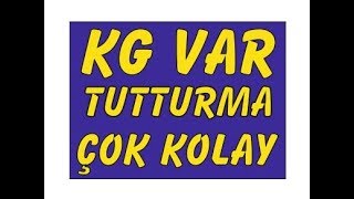 ⇨ İDDAA da KG VAR TUTTURMA taktiğini analize ettik Sonuç ÇOK BAŞARILI ⇦ [upl. by Lisle]