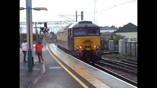 The Class 57 ‘Thunderbirds’ WCRC Pullman Livery No57313 Scarborough Castle at Carlisle [upl. by Annaxor]