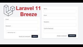 Laravel 11 Breeze Login amp Register [upl. by Eeloj]