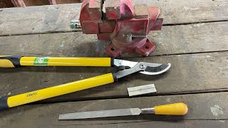 Repair damaged LOPPER SHEARS DIY tool maintenance with basic hand tools [upl. by Sykleb]