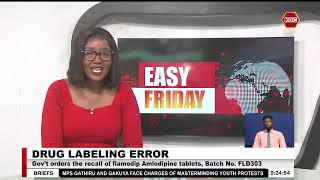 Gov’t orders the recall of Flamodip Amlodipine tablets Batch No FLD303 [upl. by Charita888]