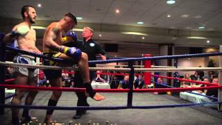 Casey Braddock vs Chrystian Korzienoski  Muay Thai Fight  Studio 2000  Pride Park December 2014 [upl. by Booma]