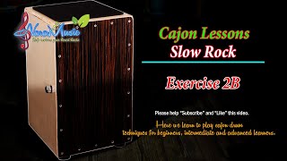 Cajon Slow Rock Exercise 2B cajonlesson [upl. by Melva277]