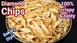 Diamond chipsDiamond nimki recipeSpicy masala diamond cuts recipePerfect tea time snacks [upl. by Kalb]