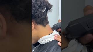 taper fade step by step  mens curly hair 💈 [upl. by Erej]