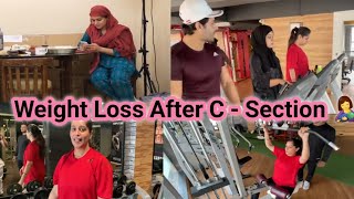 Weight Loss After C  Section Workout After Delivery ❤ Dipika Ki Duniya [upl. by Anipsed563]