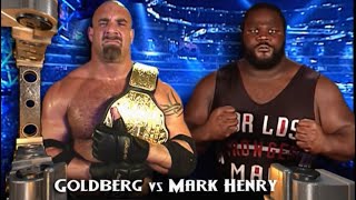 Goldberg V Mark Henry Raw 6th October 2003 [upl. by Amos119]