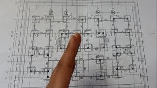 How to Read Building Foundations Drawing plans  Column Footings Detail  also X sections detail [upl. by Tellford]