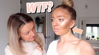 I DID MY MAKEUP BADLY TO SEE HOW MY MUM WOULD REACT [upl. by Hooker]