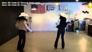 Country Dance She Crank My Tractor Winter Party DEMO [upl. by Hanson599]