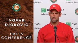 Novak Djokovic  Press Conference after Round 2  RolandGarros 2020 [upl. by Jamin]