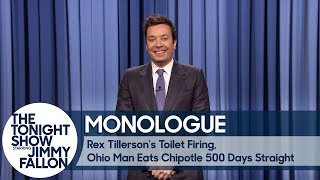 Rex Tillersons Toilet Firing Ohio Man Eats Chipotle 500 Days Straight [upl. by Karl]