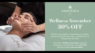 30 OFF no Anantara Spa São Paulo  15 a 29 de Novembro [upl. by Olbap]