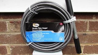 Cobra 38quot X 25 ft Drain Pipe Auger  Review amp Demonstration Please read video description below [upl. by Areikahs]