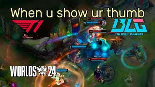 T1 vs BLG  Xuns Victory Celebration Takes a Dark Turn  LoL Worlds 2024 Grand Finals [upl. by Crain759]