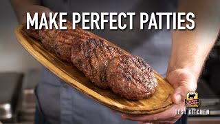 How to Make the Perfect Hamburger Patty [upl. by Haiacim]