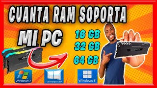 👉 ¿CUANTA RAM SOPORTA MI PC 👈 Método 2024 SIN DESCARGAR NADA☀️ [upl. by Ittocs690]