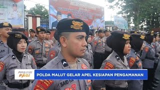 POLDA MALUT GELAR APEL KESIAPAN PENGAMANAN [upl. by Aihsik45]