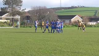 Anthony Bayle scores for Ramsey v Rushen Utd 01 Combi div 1 2 March 2024 [upl. by Ynor]