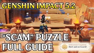 Genshin Impact 52 Scam Puzzle Full Guide [upl. by Myrtie709]