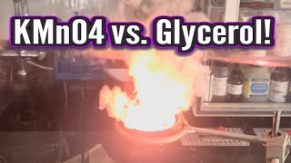 KMnO4 vs Glycerol in RamZland🔥 STEM ScienceForKids Redox RamZland [upl. by Aible360]