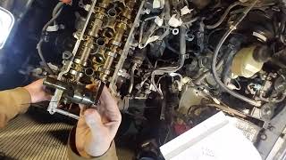 timing chain tensioner removal  3rz 27 tacoma [upl. by Elna]