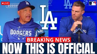 BREAKING FREDDIE FREEMAN OUT FOR THE DODGERS DAVE ROBERTS CONFIRMED Los Angeles Dodgers News [upl. by Garvey]