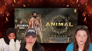 Americans react to Animal Official Trailer  Ranbir K Bobby D Rashmika M [upl. by Ttevi]