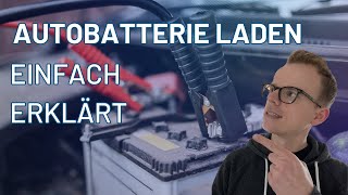 Autobatterie laden Schritt für Schritt Anleitung zum richtigen Anschließen des Ladegeräts [upl. by Linnet]